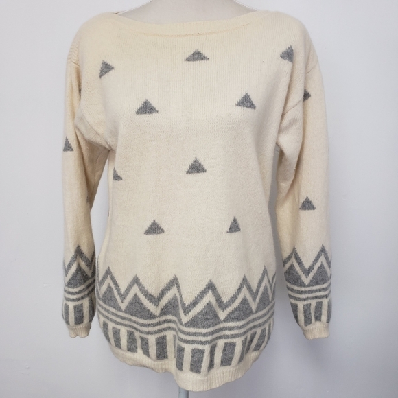 Vintage 80s Liz Claiborne Sweater Angora/Lambs Wool see pics descript - Picture 3 of 13